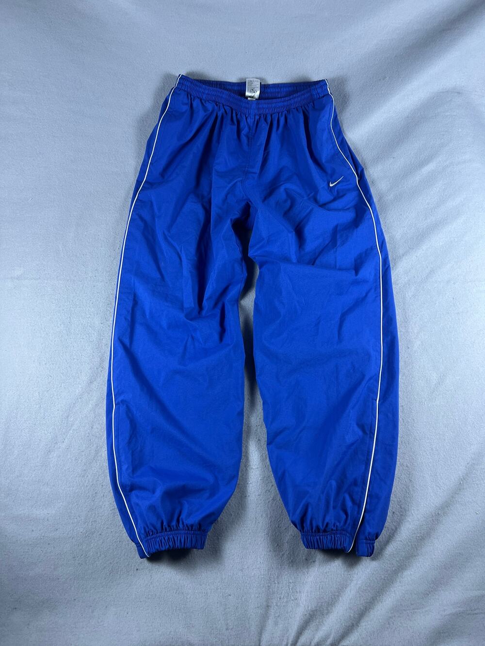 Vintage Nike Team Track Pants Mens XL Blue Mesh Lined Windbreaker Athletic Sport